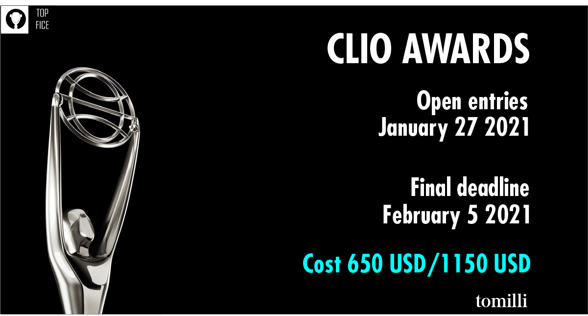 Registration closes today for CLIO AWARDS