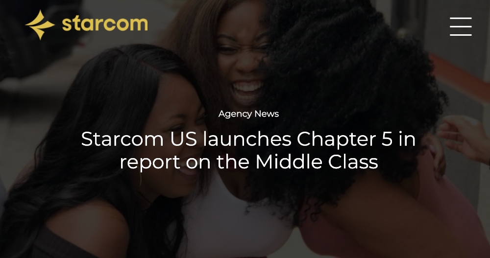 Starcom US launches Chapter 5 in report on the Middle Class