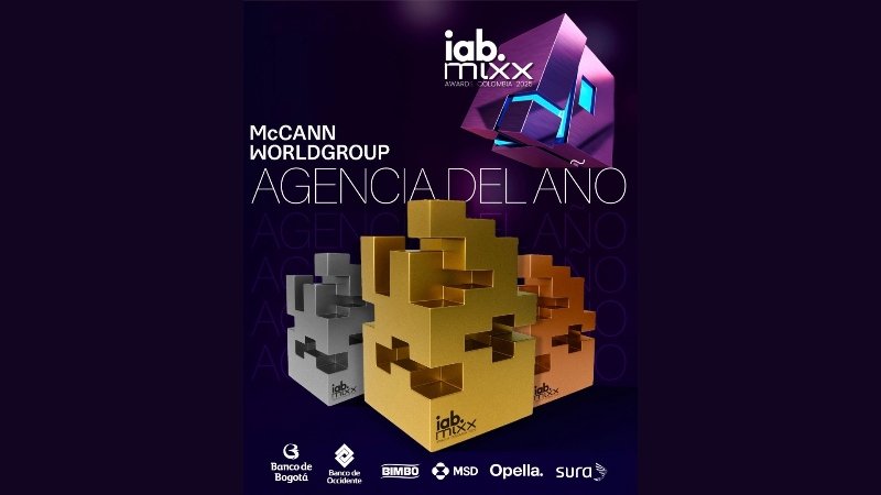 McCANN Worldgroup Colombia, la gran protagonista de los IAB Mixx Awards 2025