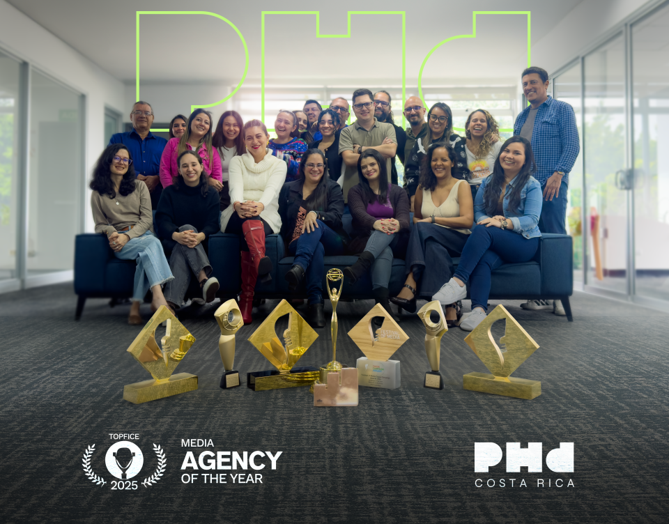 PHD Costa Rica es la Media Agency of the Year según TopFICE, consolidando su liderazgo en la industria creativa PHD Costa Rica es la Media Agency of the Year según TopFICE, consolidando su liderazgo en la industria creativa