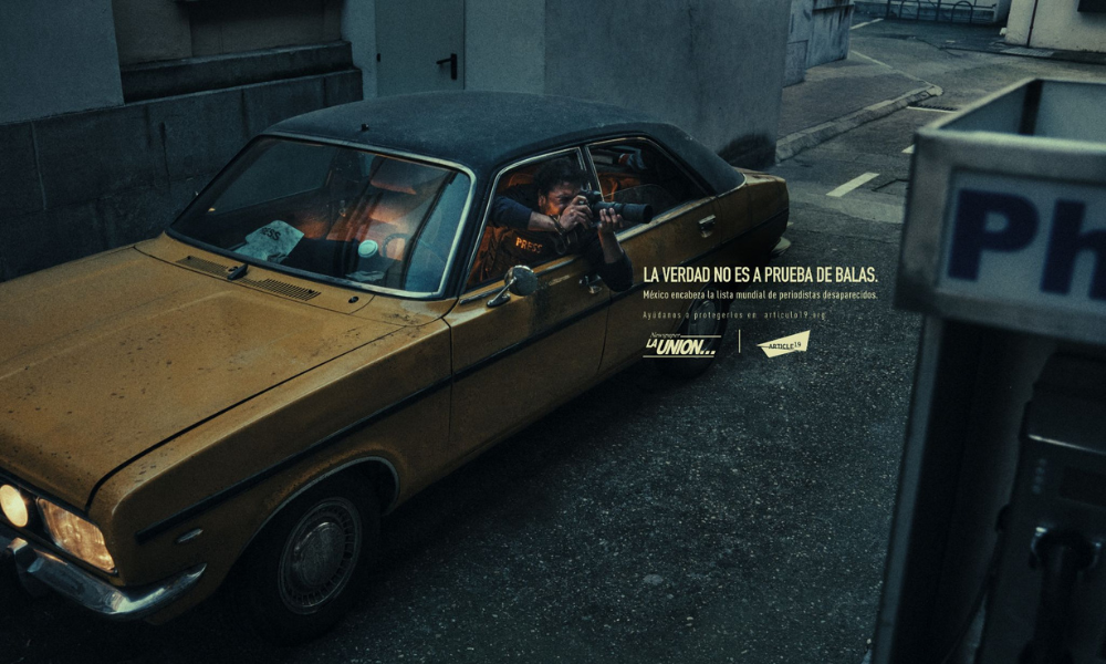 GREY MÉXICO, Artículo 19 y Diario La Unión presentan campaña gráfica para sensibilizar sobre los asesinatos de fotógrafos y periodistas