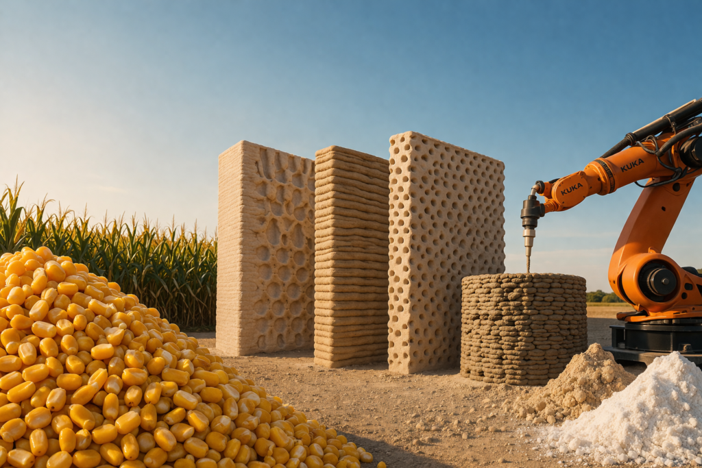 ¿El maíz será el nuevo concreto? El material que podría cambiar la construcción